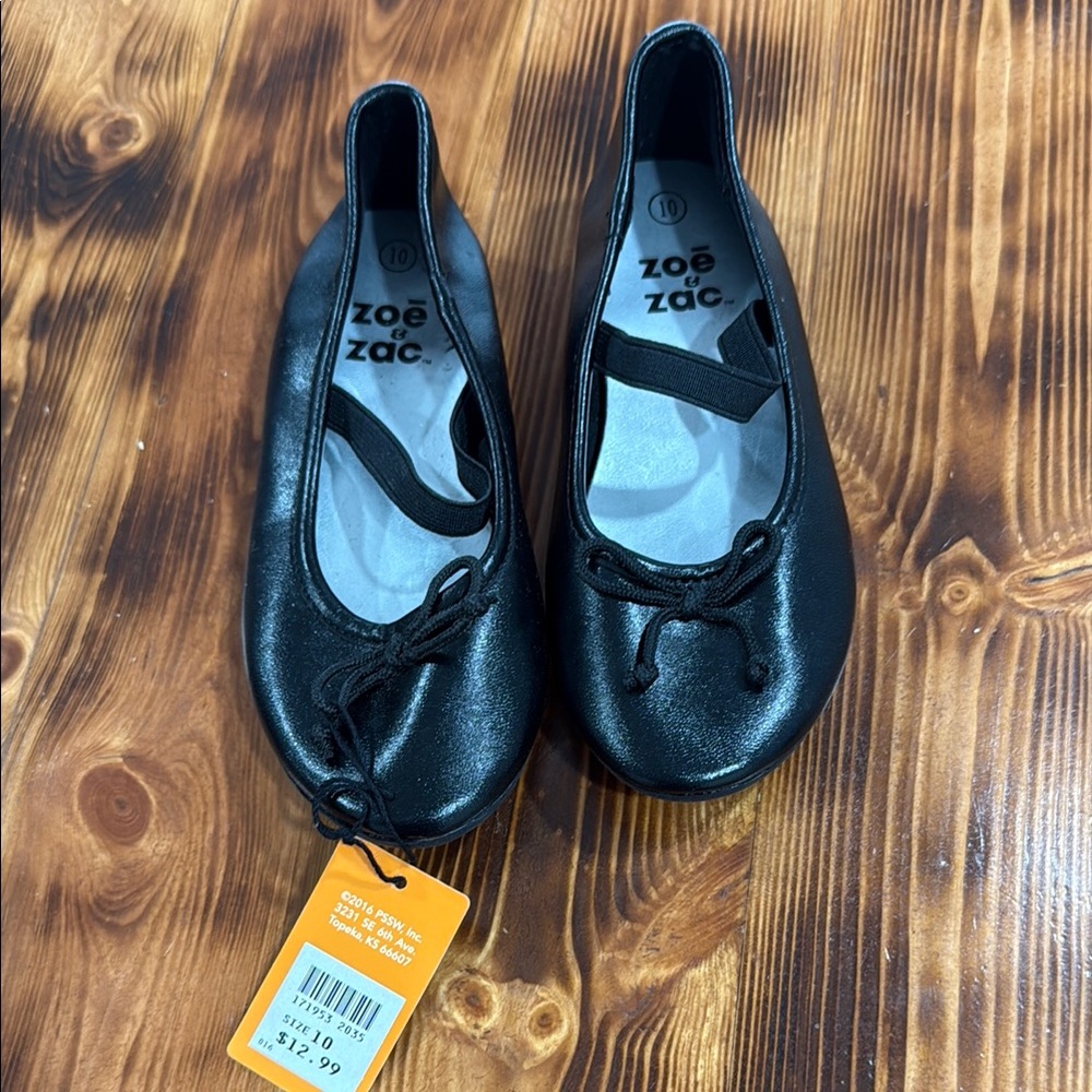 Black Kids Ballet Flats